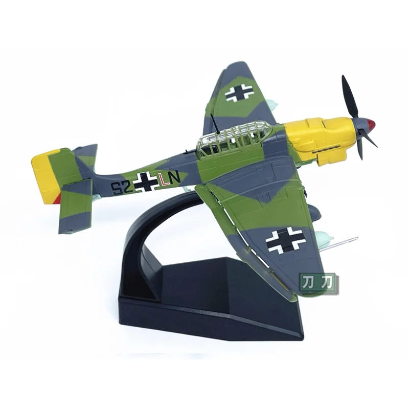 

Diecast 1/72 Scale German JU87D Stuka Bomber Aircraft Model Alloy Aircraft Model Collectible Decorative Item
