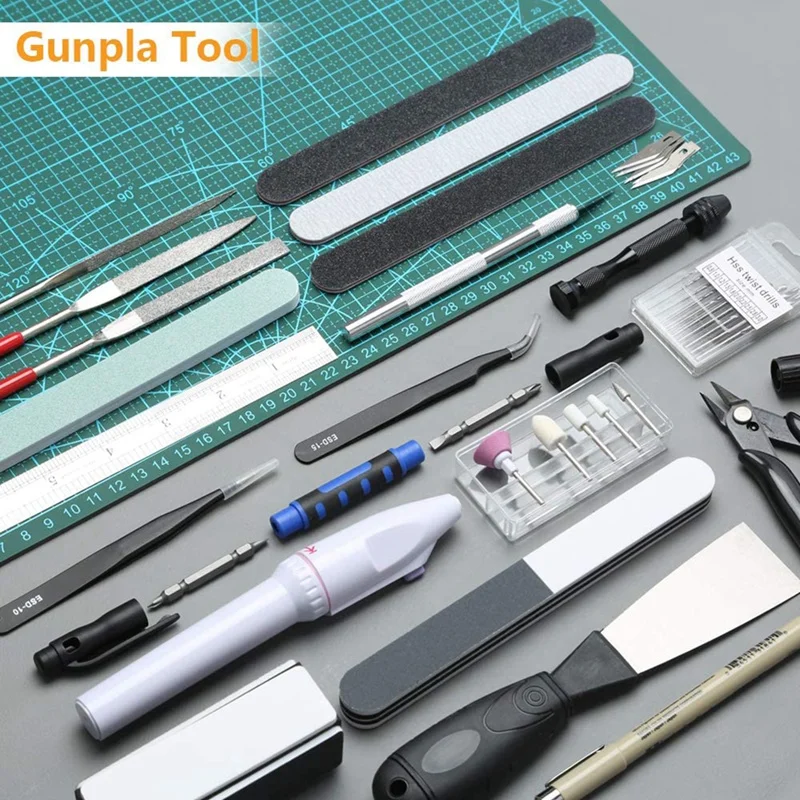 42Pcs Model Building Tools Combo For Gundam Tool Hobby Model DIY Accessories Grinding Polishing Gundam Model Tools Kit