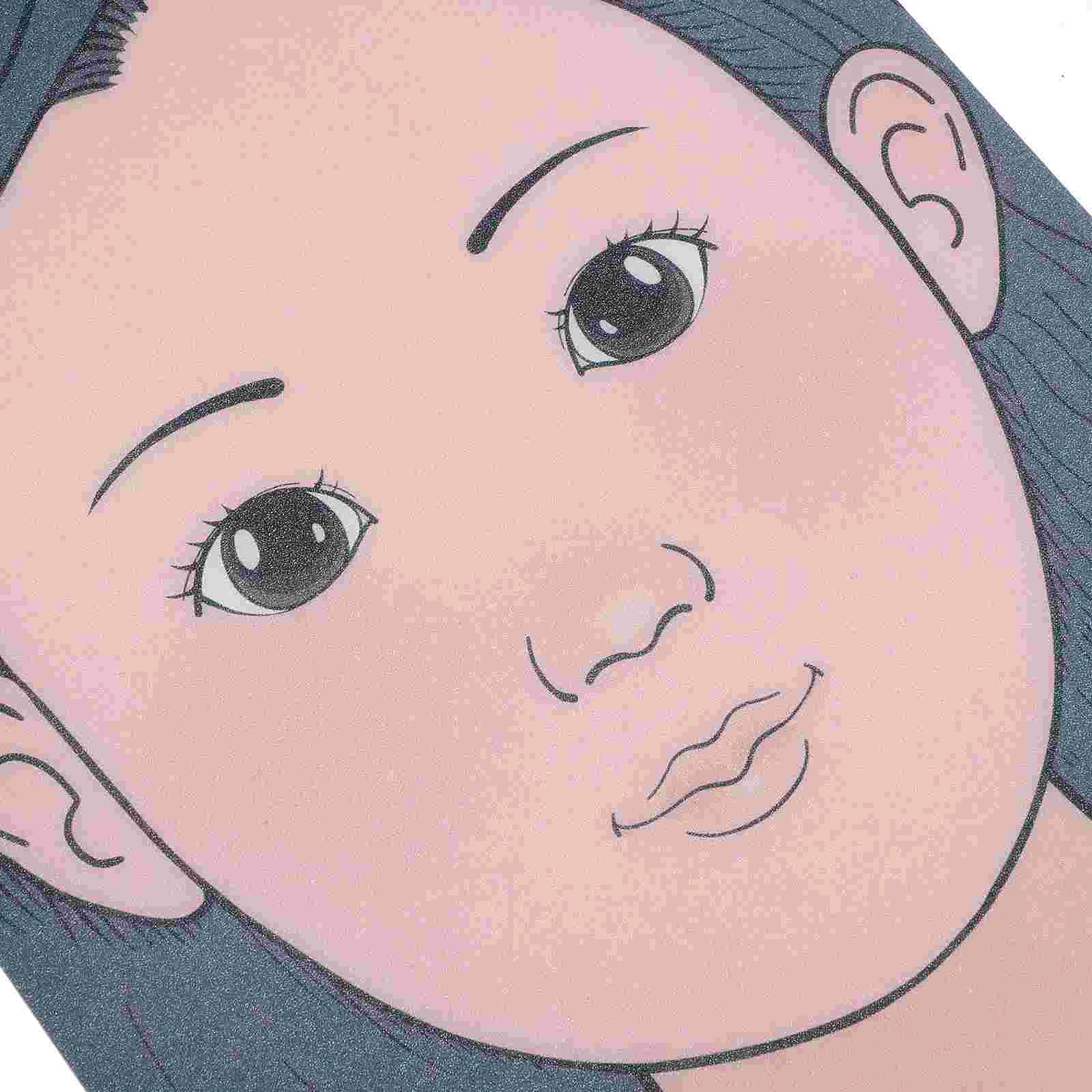 2 Pcs Makeup Stencils Practice Board Template Model Child Face Painting Design