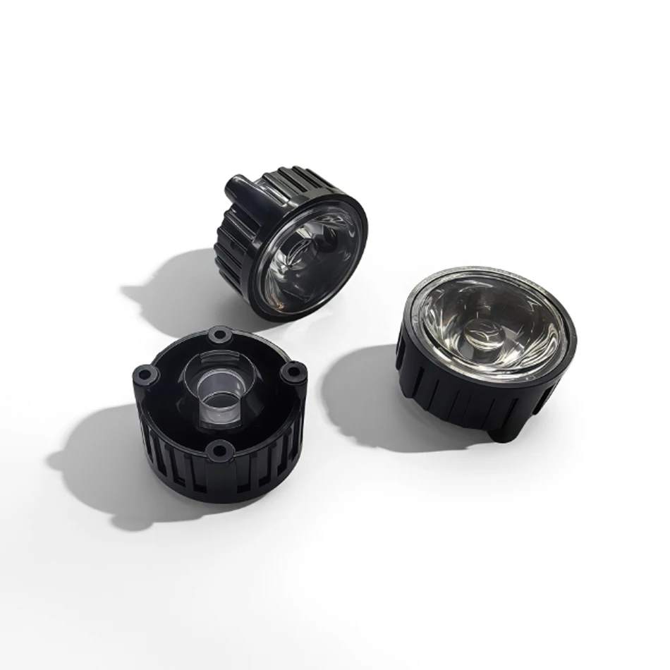 10pcs LED Lens With Black Screws Holder 8/3060/90/120 degrees  For 1W 3W 5W High Power LED Lamp Light