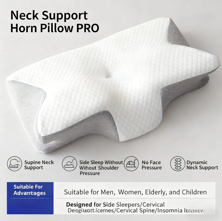 

Хлопковая подушка с эффектом памяти для глубокого сна, защита шеи для взрослых, подушка для сна, боковая подушка-бабочка