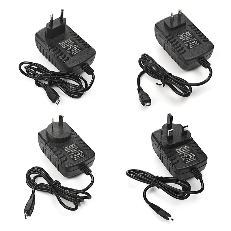 DC 5V 3A Power Adapter AC 110V-220V Adapter Tablet Charger Micro Usb Port for Raspberry Pi 3 Model B+ 3B 2B Plus EU US UK AU