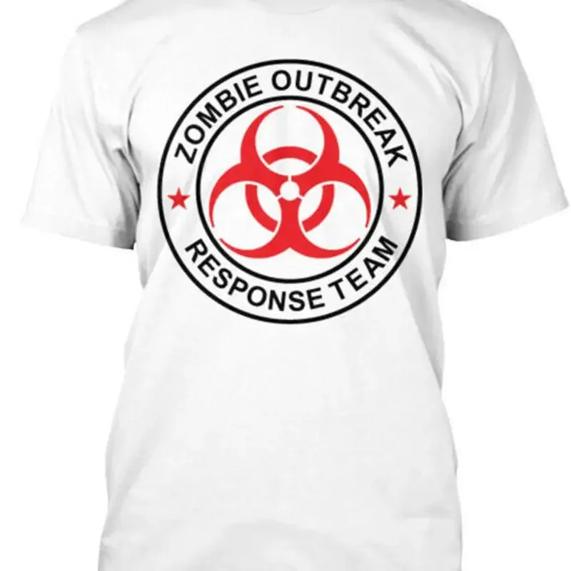 Unisex zombie Response Team Zombie Outbreak T Shirt Made in USA Size S to 5XL