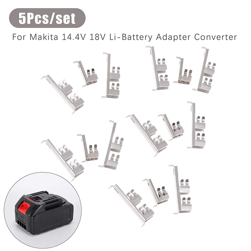 5Pieces/set Connector For Terminal 14.4V 18V Li-Battery Adapter Converter BMS Charging Terminal PCB Metals Socket Connector
