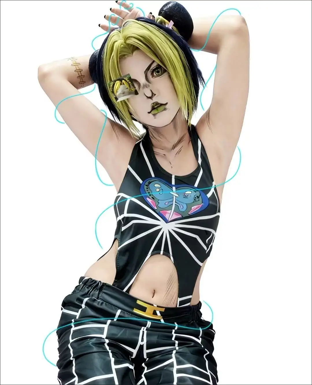

Jolyne Cujoh Cosplay Costume JoJo Bizarre Outfit for Anime Expo & Role Play