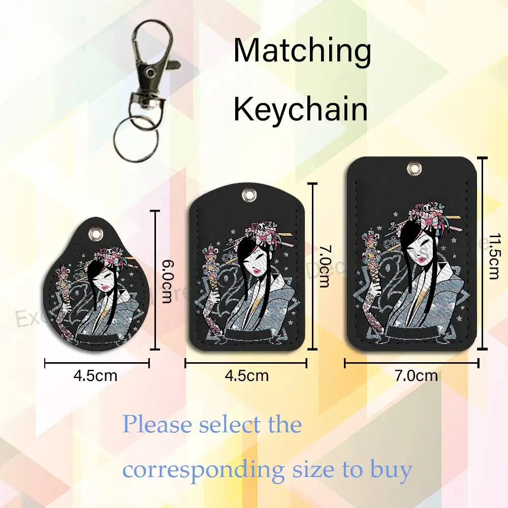 Cute T-TokidokiS Girl Custom Access Card Case Leather Card Holder Transportation Card Case Gifts view 4