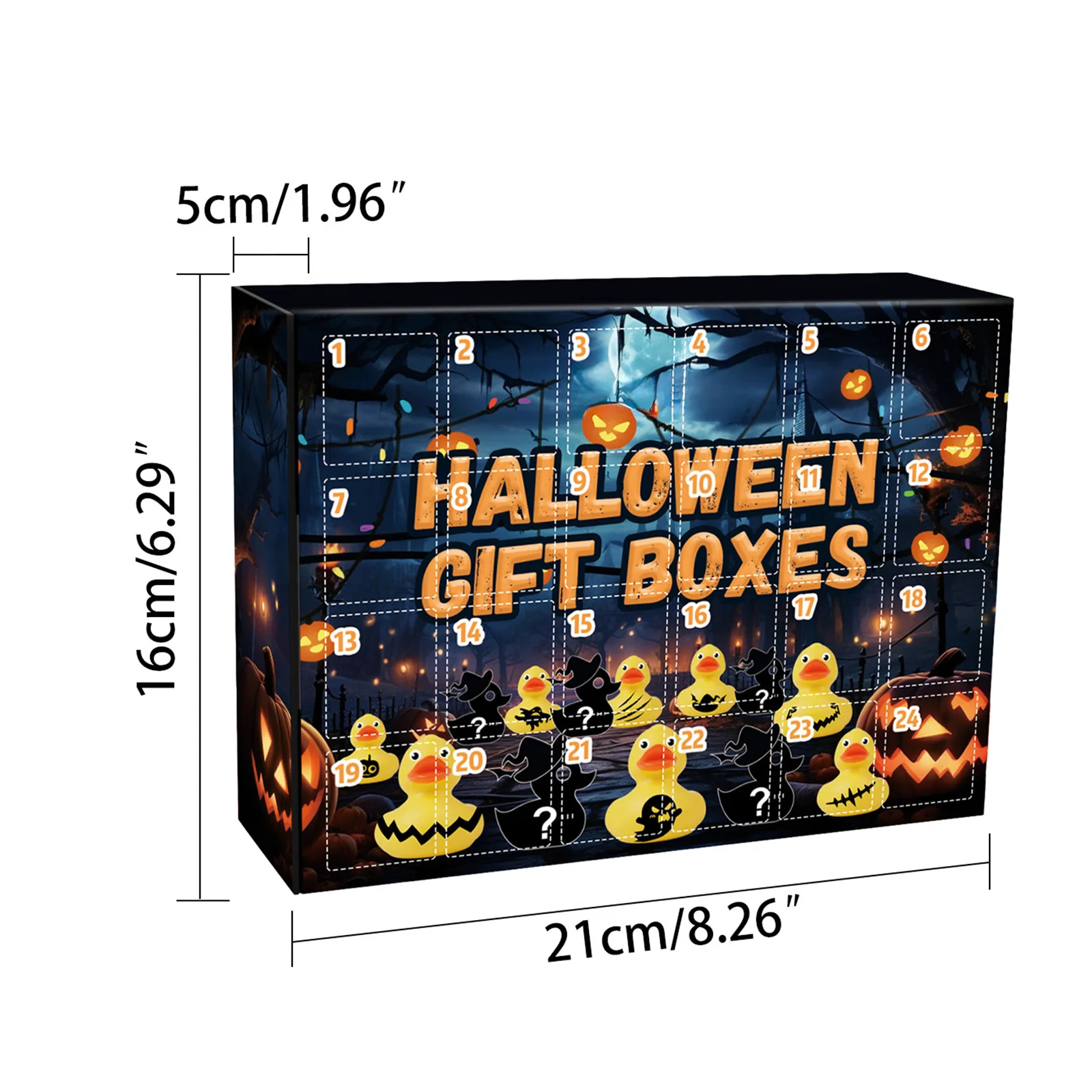 Il conto alla rovescia dell'orologio con sabbia da 10 minuti è qui. Scatola calendario Regalo notturno di Halloween Decorazione festival Spazzolatura sensoriale per bambini Hot