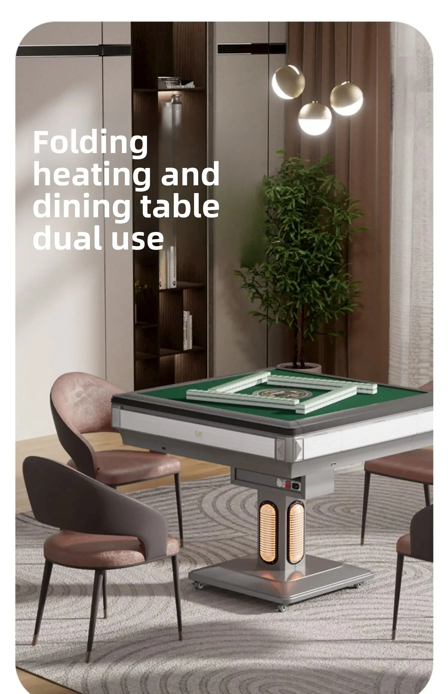

TQH Mahjong Machine Automatic Household Foldable Dual-Purpose Automatic Shuffling Electric Mute Heating