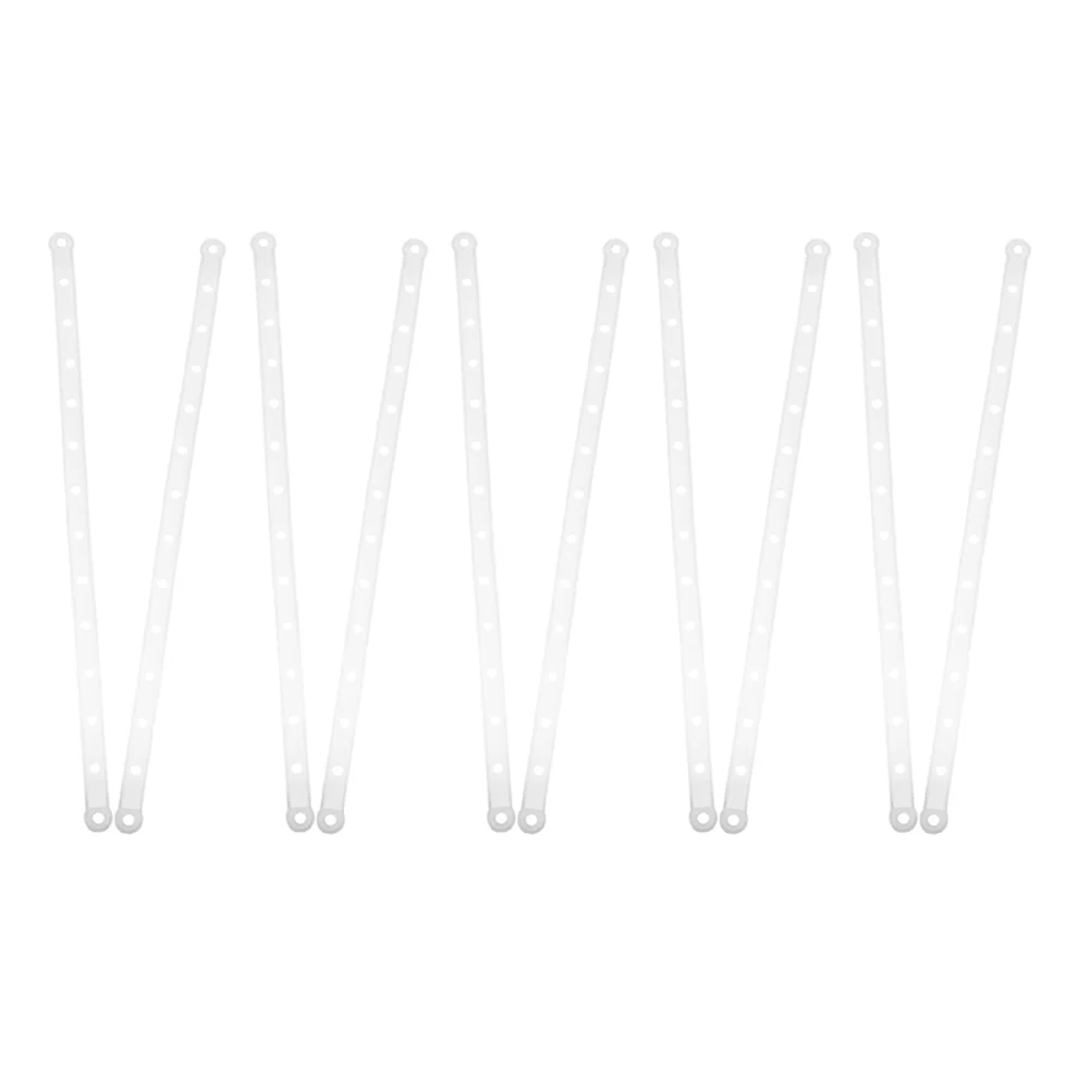 10 Pcs Hanger Connection Strip Clothes Hangers Closet Strips White Display Trouser Press Connectors Heavy Duty Plastic Garment