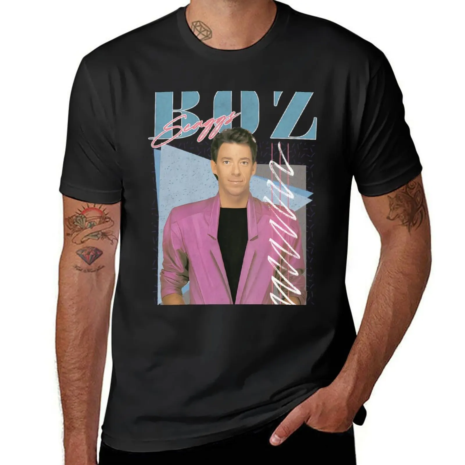 

Boz Scaggs / Retro Faded-Style T-Shirt funnys summer tops mens t shirts