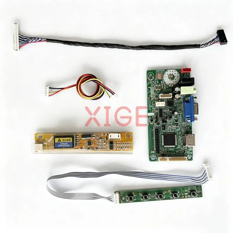 For M156NWR1 B156XW01 LP156WH1 CLAA156WA01A Monitor Controller Drive Board DIY Kit HDMI+VGA 1366*768 LVDS 30-Pin 1-CCFL 1366x768