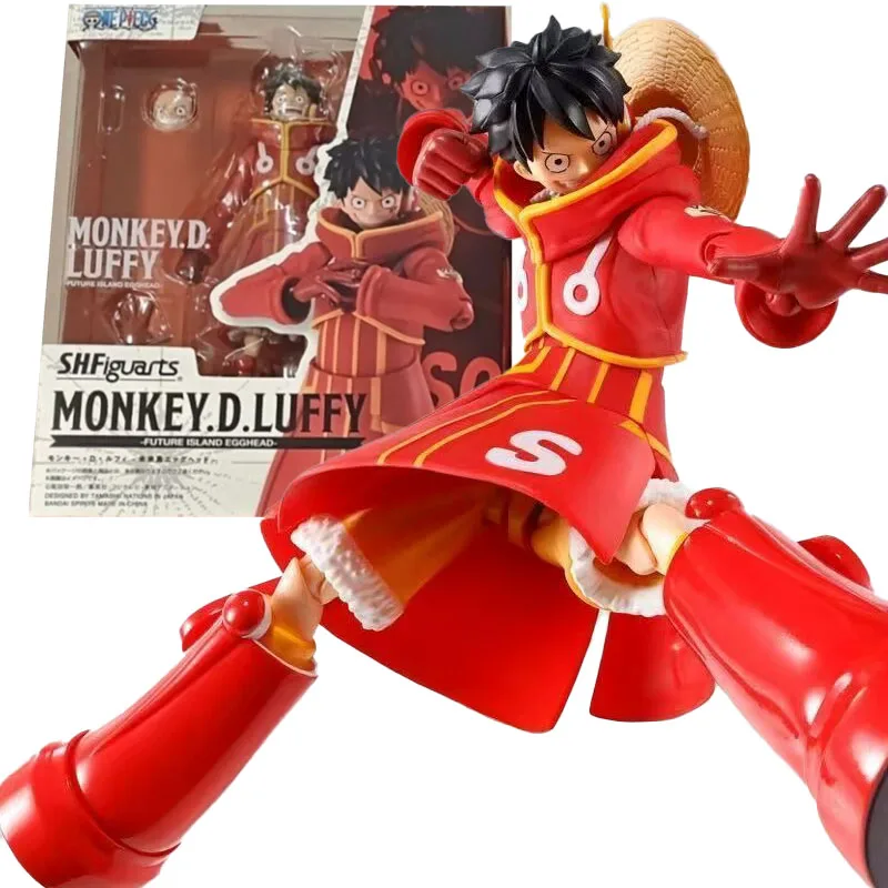 

Bandai SHF Mengqi d Luffy Future Island Egg Head Island Navigation One Piece Can Play Figure Joints movable gift DIY Collector