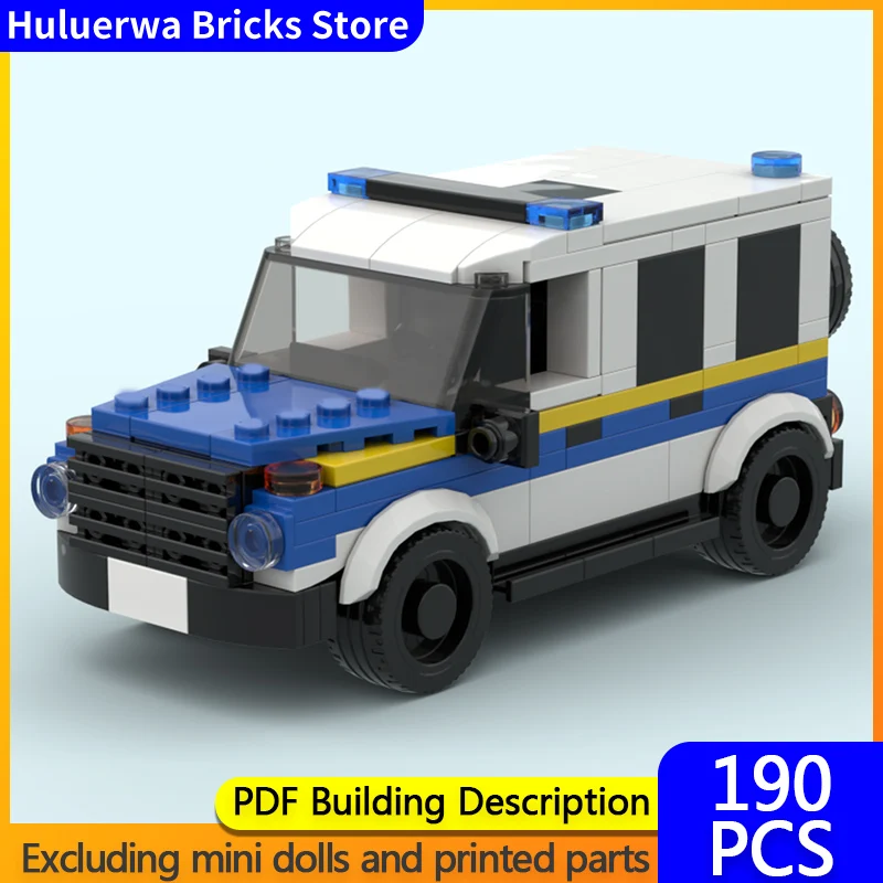 

Speed Racing Car Model MOC Building Bricks G Klasse Polizei Police Car Modular Technology Children Holiday Gifts Assemble Toys