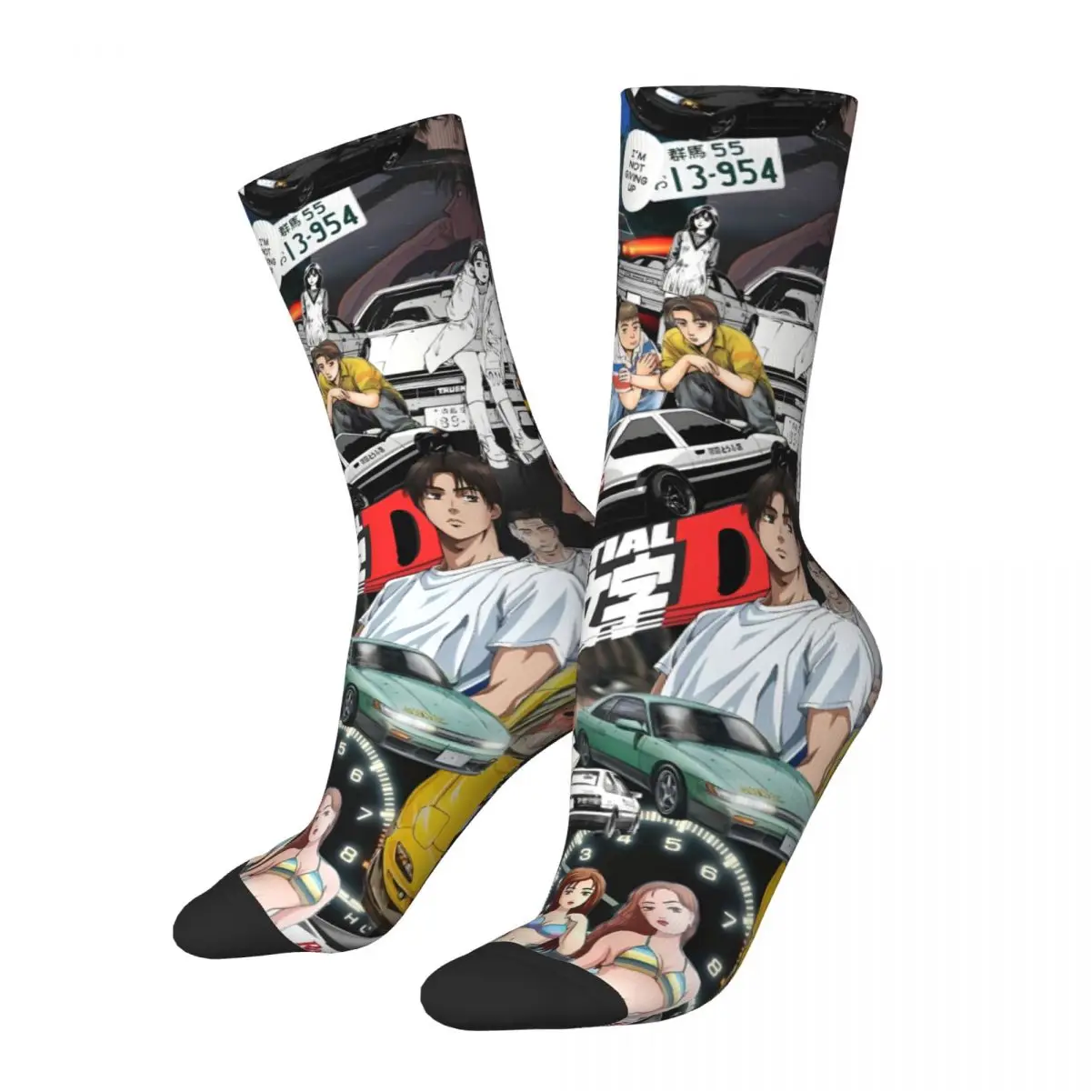 

D Comic Sock Printed Man Polyester