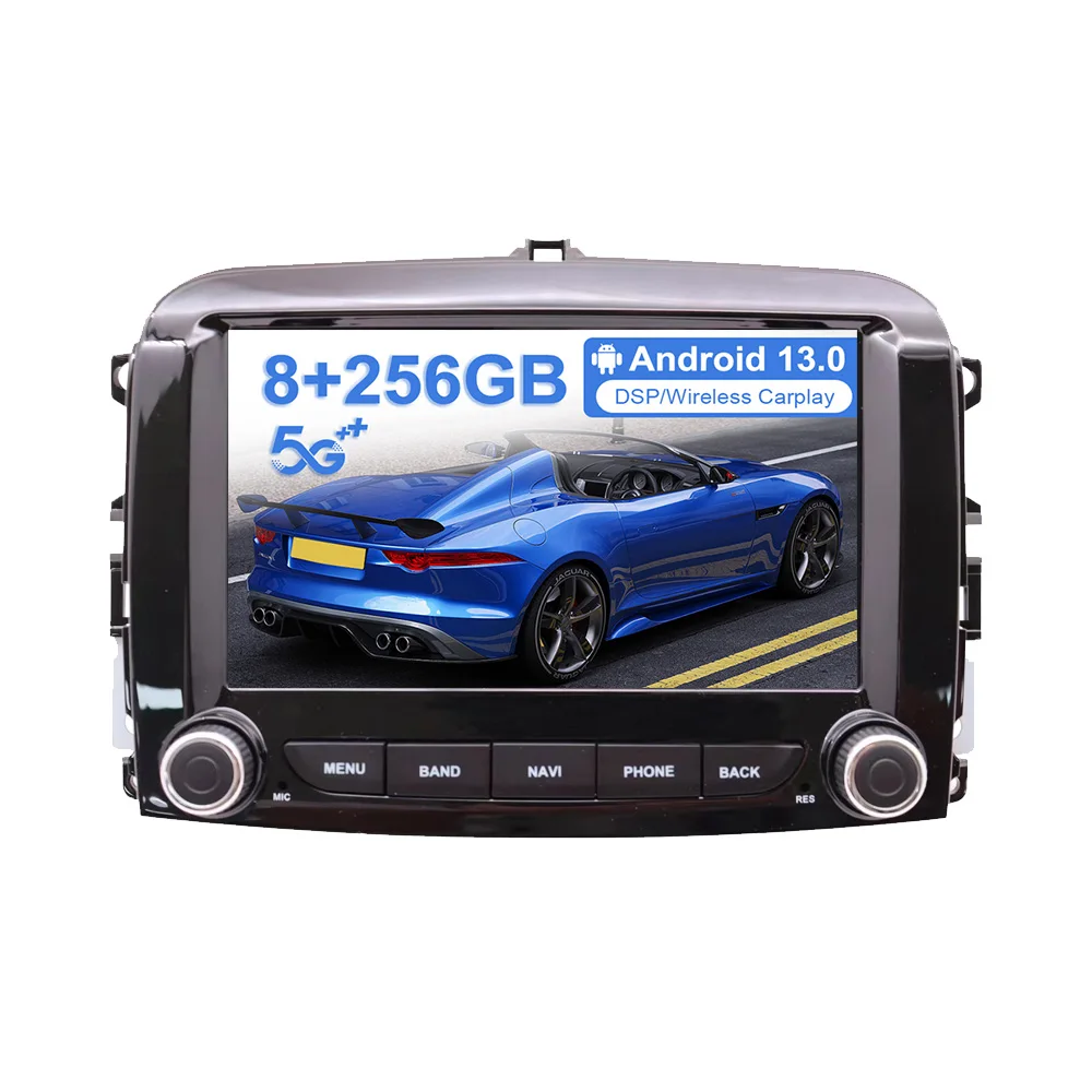 

7 inch IPS Screen New Android Car Radio Multimedia Video Player For Fiat 500L 2012-2019 Carplay Auto GPS 2Din Stereo Receiver