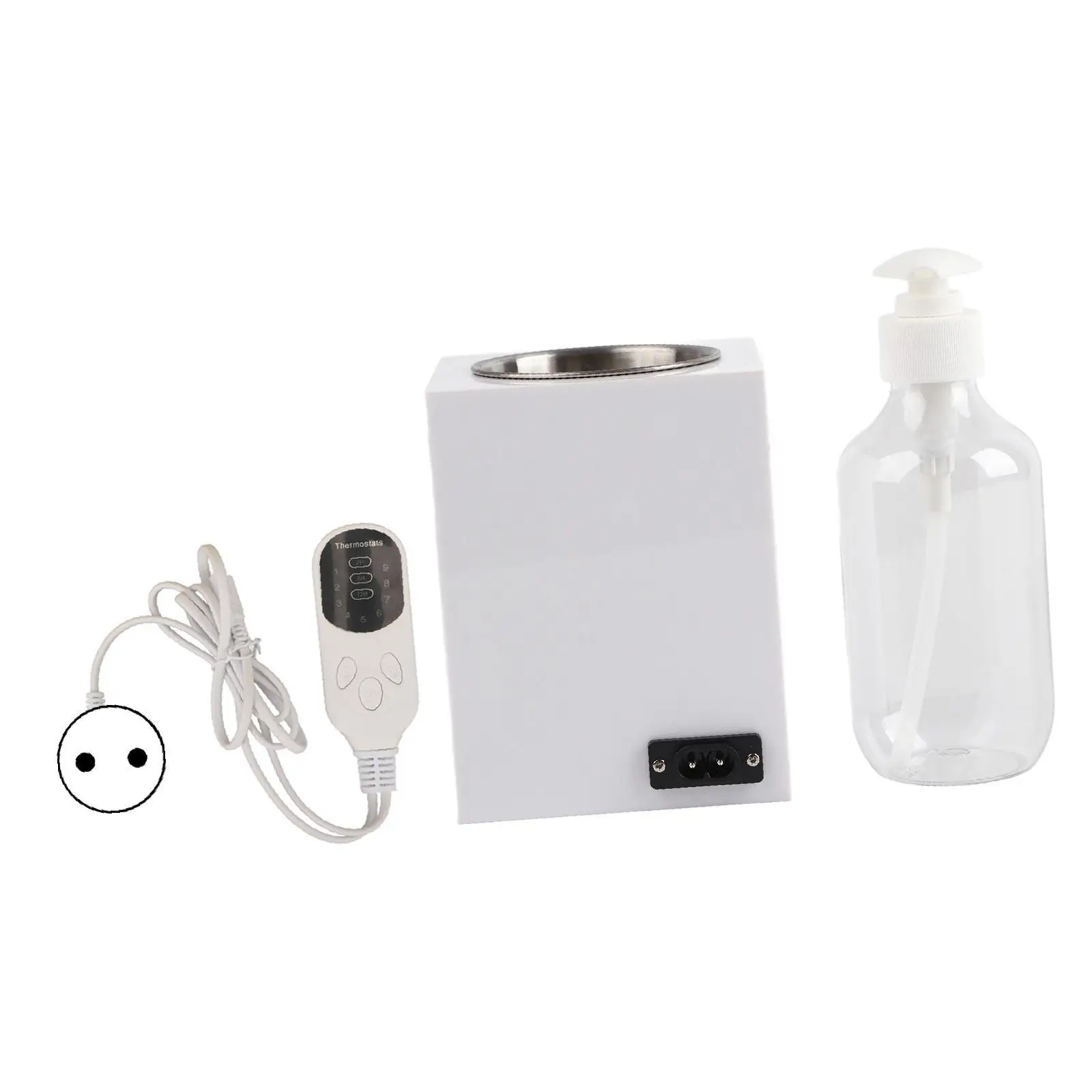 Electric Oil Heater Body Lotion Cream Warmer Portable Dispenser for Massage Therapists and Home Spa