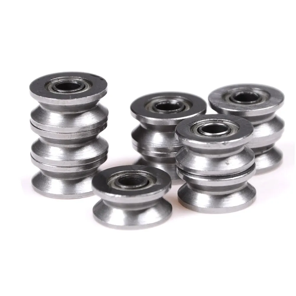 10pcs 624VV V 4x13x6mm V Groove Carbon Steel Deep Groove Ball Bearing Traces Walking Guide Rail Bearing Brand New