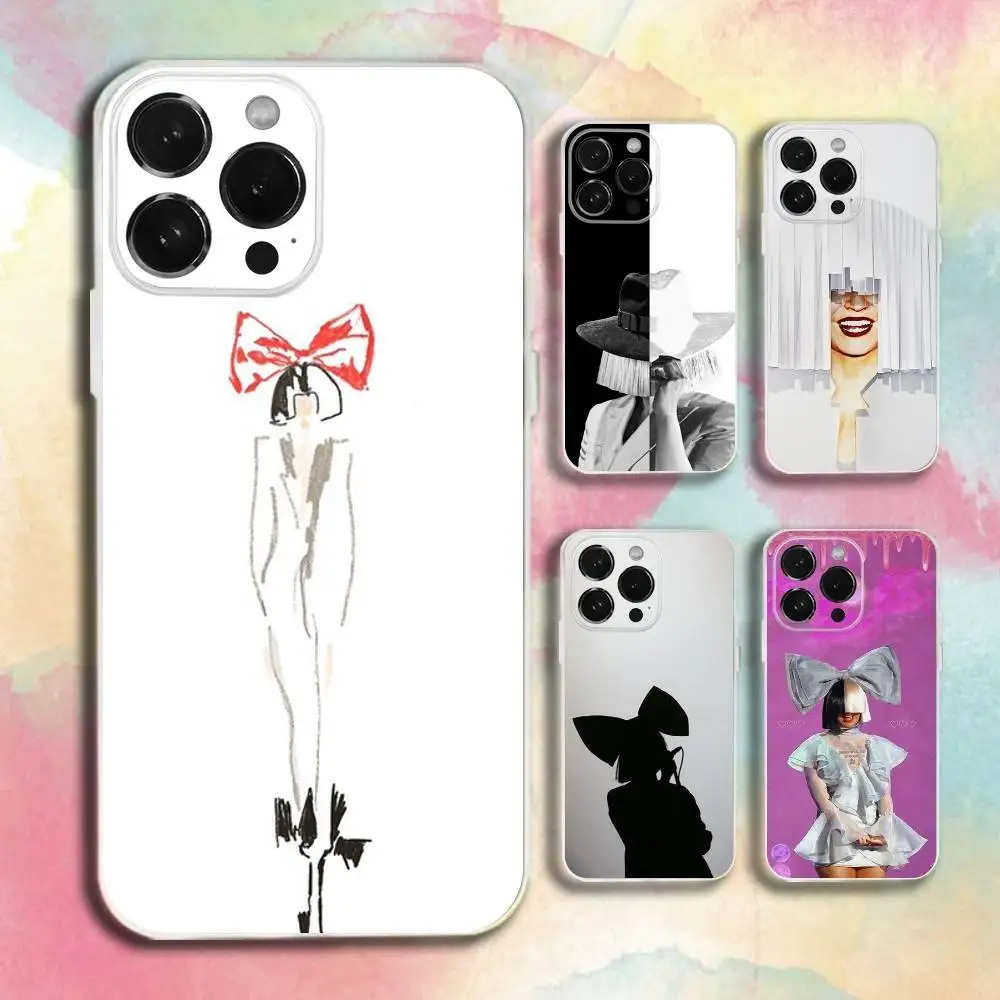 

S-Sia Kate Isobelle Furler Singer Phone Case For iPhone 16,15,14,13,12,11 Plus,Pro,Max,XR,XS,Plus,E,SE4,Mini Transparent Cover