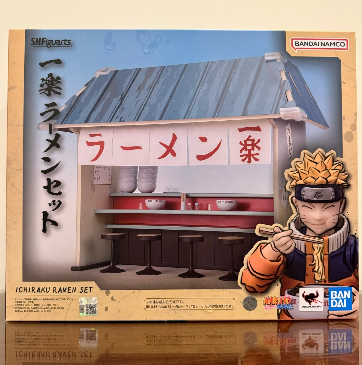 متوفر 100% مجموعة ألعاب أصلية من بانداي SH Figuarts SHF Naruto Ichiraku Ramen مجموعة ملحقات ألعاب مجسمة أنيمي