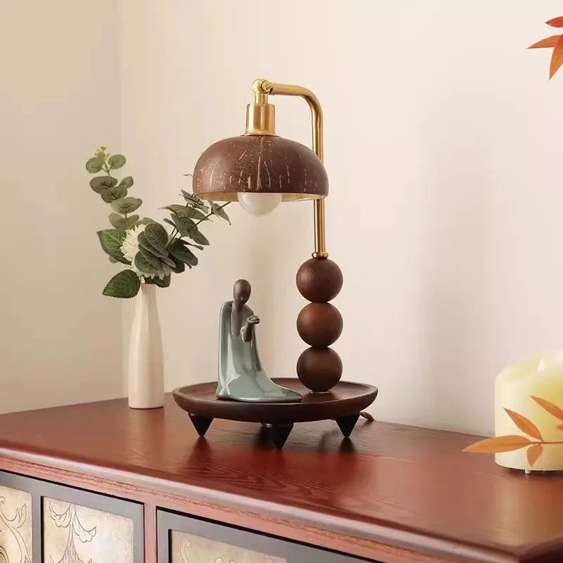 Coconut Southeast Asian Style Decorative Table Lamp Living Room Bedroom Personality Desk Net Red Bed