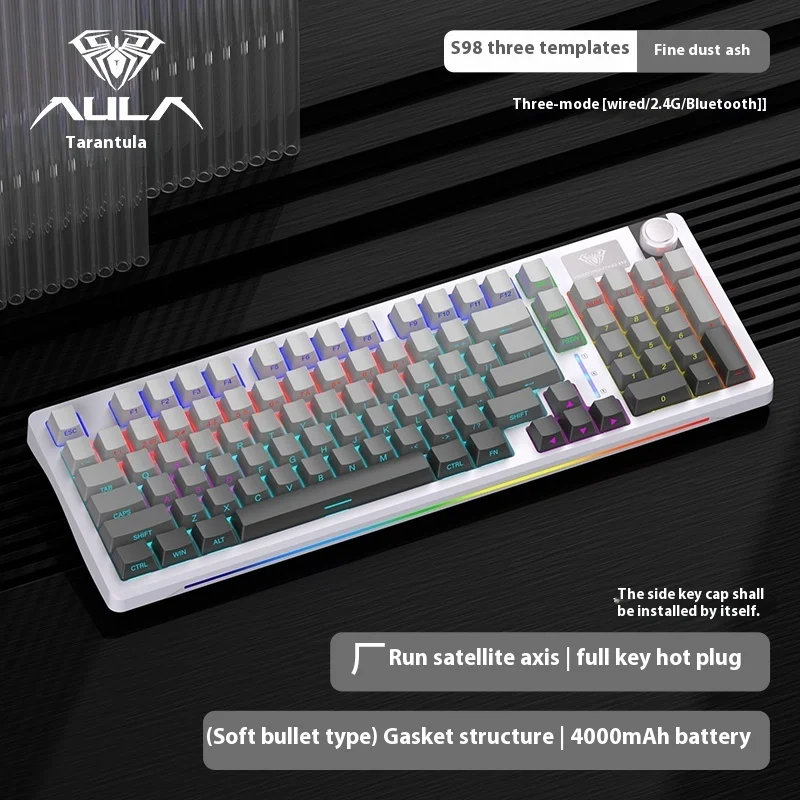 

Tarantula S98 Side Carved Wireless The Third Mock Examination Customized Mechanical Keyboard Gasket Structure Full Key Hot Plug