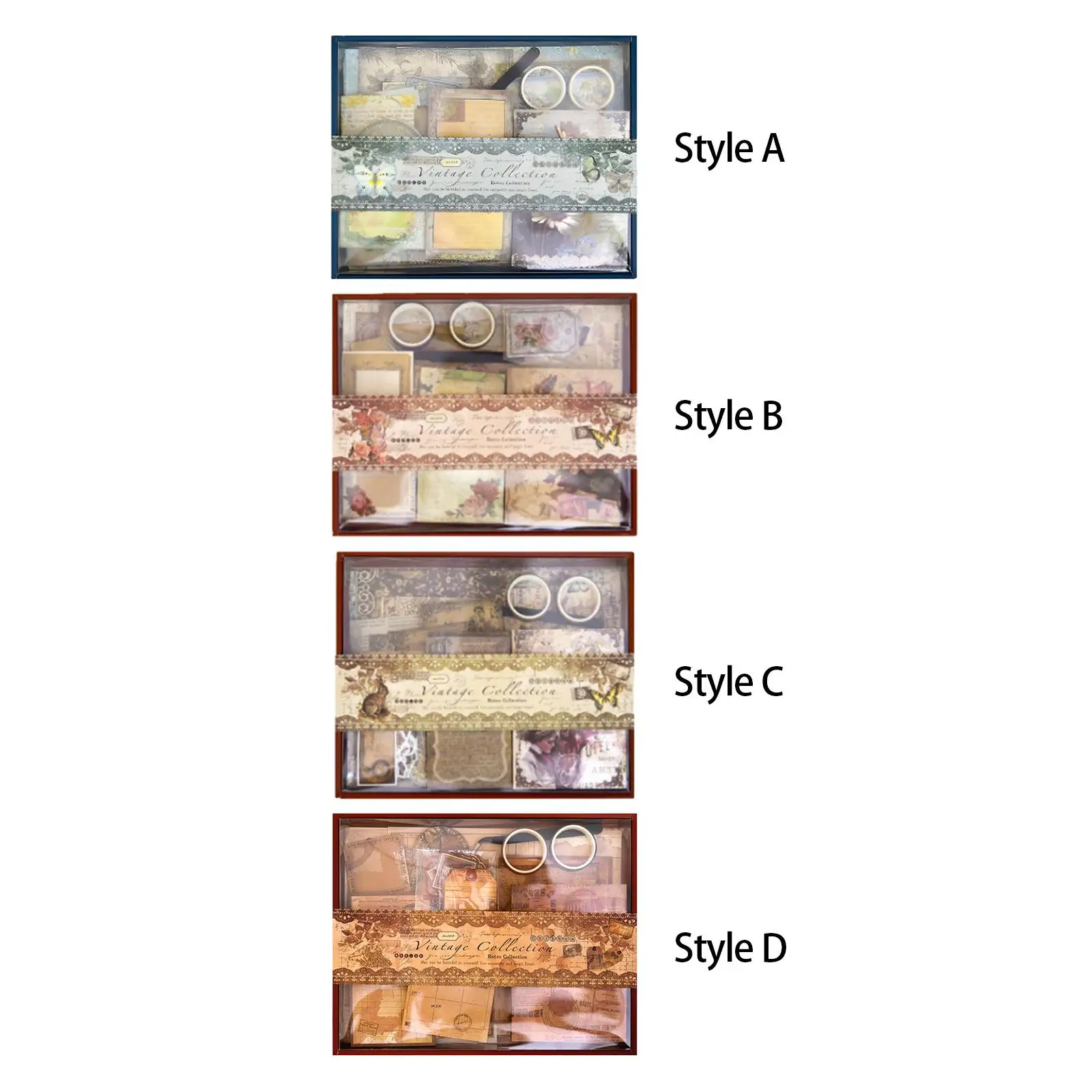 

Винтажные эстетические принадлежности для скрапбукинга — мусорный журнал — принадлежности для журналов