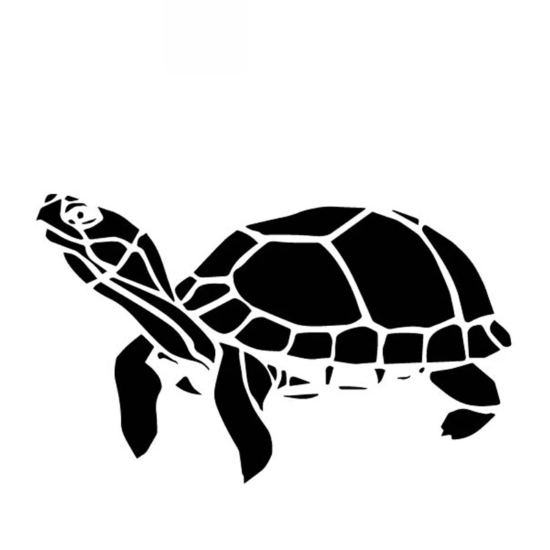 Sea Turtle Creative Art Decals High Quality Car Decoration Decals Personalized Pvc Waterproof Decals Black/white, 17cm*10cm