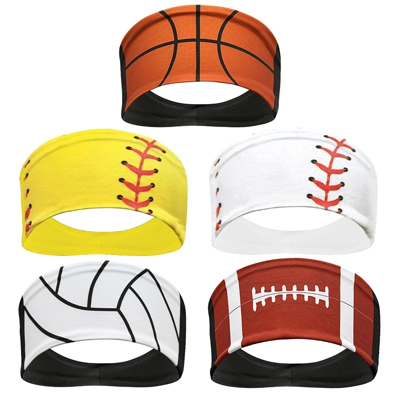 

Tennis Sports Hair Band Basketball Football Headband Running Cycling Yoga Exercise Headwear Workout Stretch Sweatband Hairband