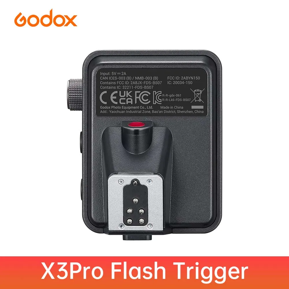 Godox X3 Pro TTL 2.4G Touchscreen Flash Trigger HSS Built-in Battery USB-C for Canon/Nikon/Sony/Fuji/Olympus Camera