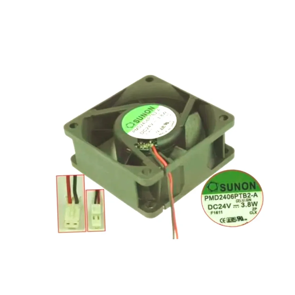 SUNON PMD2406PTB2-A (2).U.GN DC 24V 3.8W 60x60x25mm 2-Wire Server Cooling Fan