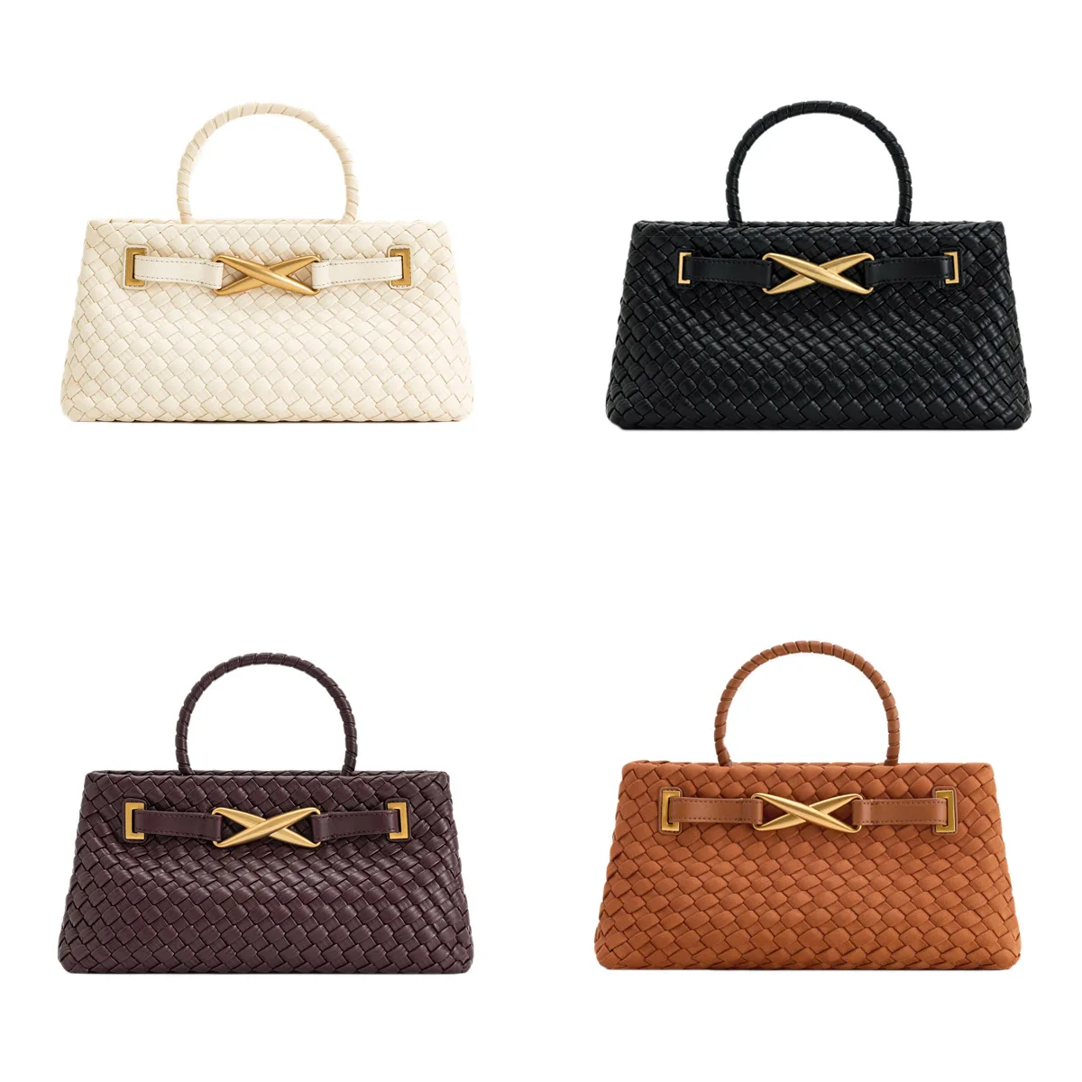 

JW Pei Woven Bag Women's Handbag, Leather Shoulder Strap Crossbody Bag, Niche French Designer Style, Unique French Shoulder Bag