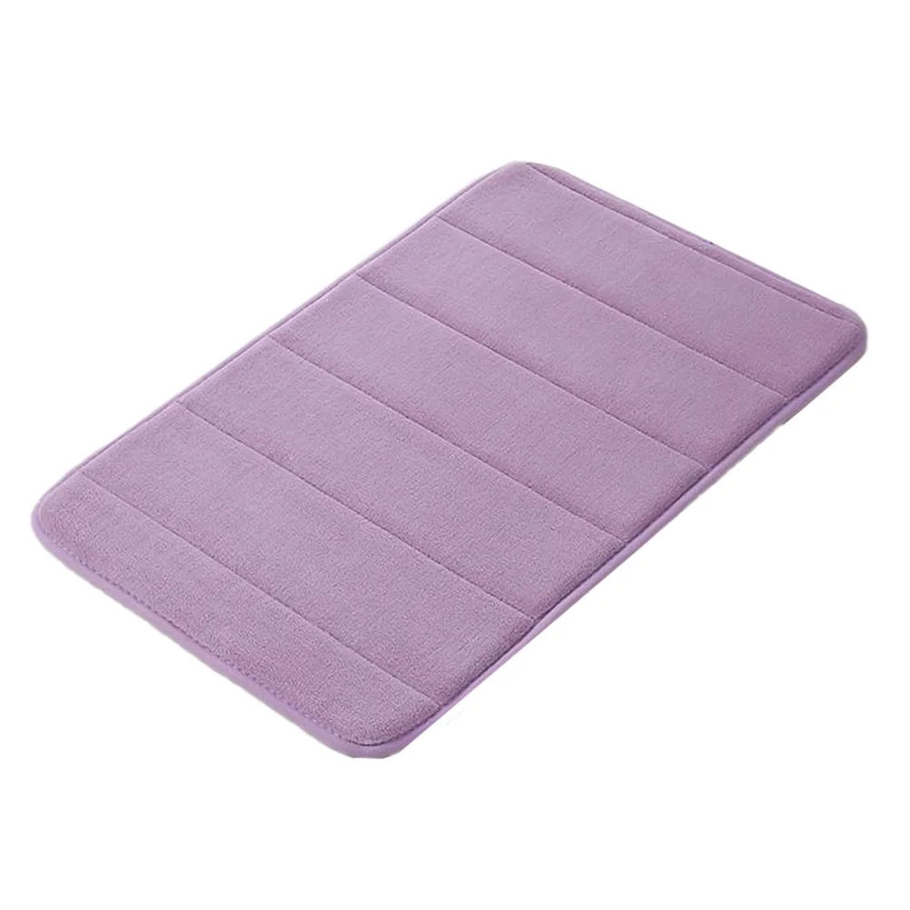 

Bathroom Floor Mat Coral Fleece Memory Foam Green Skid Resistance Non Slip Soft Comfortable Foot Pad Floor Mat