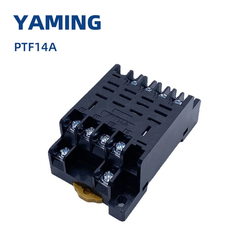 

PTF14A Relay Base 14 Pins Terminal For LY4NJ HH64P JQX-13F Power Electromagnetic DIN Rail Mounted 4NO 4NC