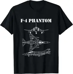 F-4 Phantom Fighter Jet Airplane Pilot Military Men T-Shirt Short Sleeve Casual 100% Cotton O-Neck T Shirt