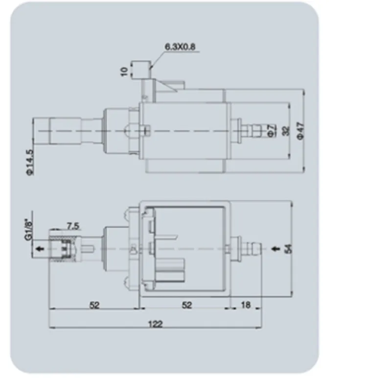 Magnetventil Electromagnetic Solenoid Pump for Irons JYPC-5 220V - 240V 45W Steam Mop Garment Steamer Coffee Machine Valve Parts Wasser und Dampf — Detail 1