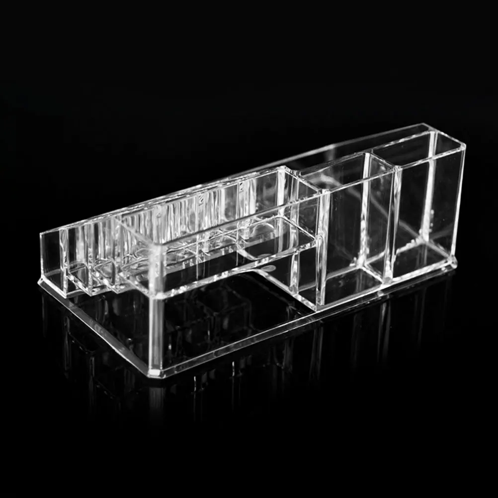 

Transparent Acrylic Storage Box Case Display Stand for Lipsticks Lip Gross Blusher Eye Shadow Pressed Powder