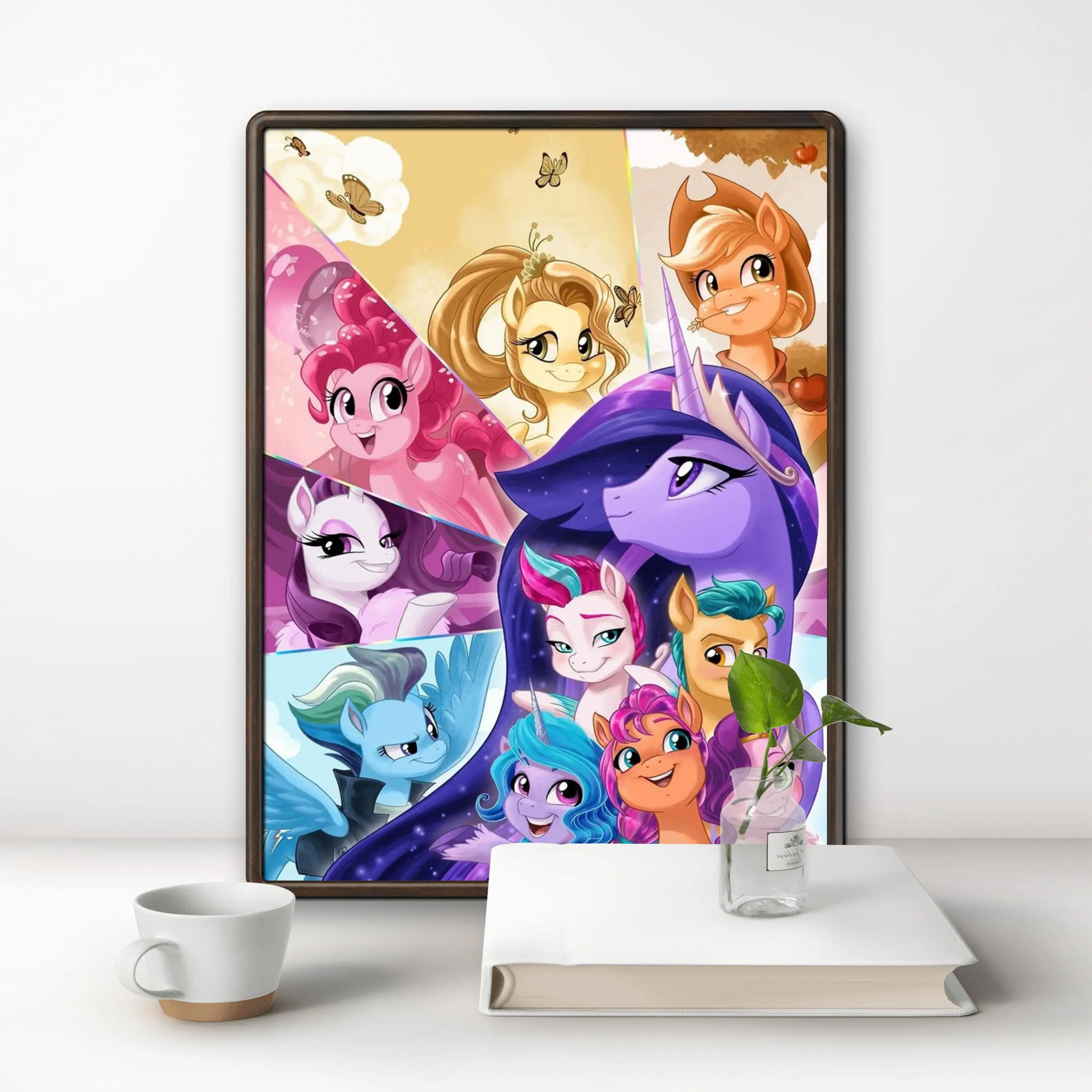 My Little Pony 5D DIY Diamond Painting Cross Stitch Cute Cartoon Unicorn Rhinestone Mosaic Embroidery Home Decor Children Gift