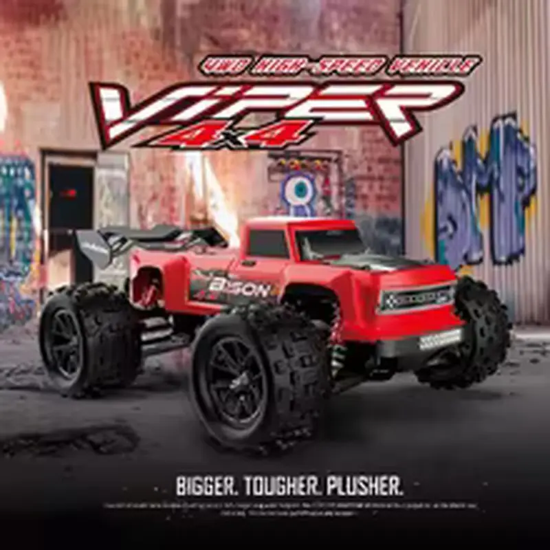 

1:16 Scale Four-Wheel Drive Remote Control Car Electric Brushless Motor High Speed 50 km/h RC Drifting Monster Truck Toy