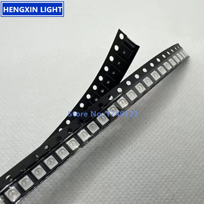 3528 WS2812B RVB SMD LED, IC intégré peut être programmable, perles de lampe polychromes 1210