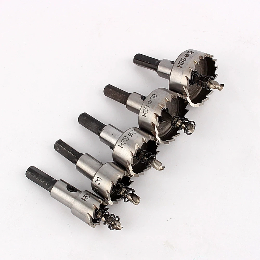 1pc New Stainless Steel Drill Bit Metal Heavy Duty Hole Saw Cutter tool 16mm 20mm 25mm 30mm 32mm Optional