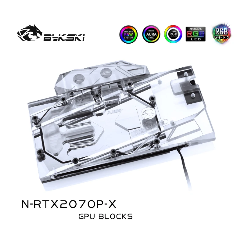 

Блок водяного охлаждения графического процессора Bykski для Founders RTX 2070 N-RTX 2070-X