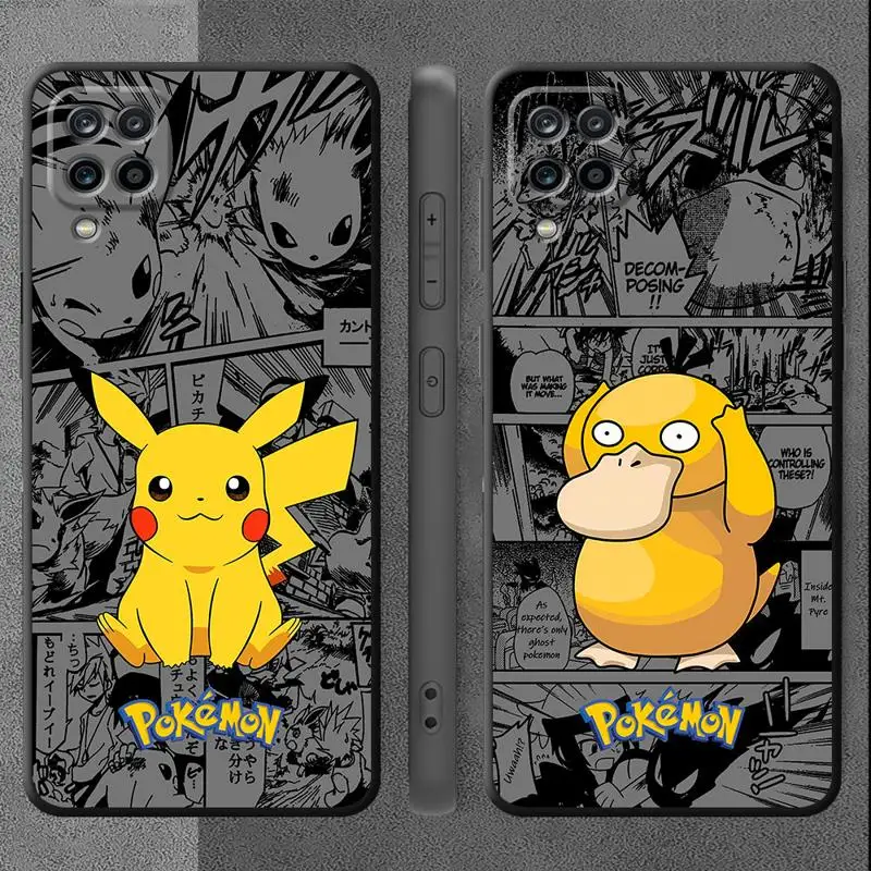 Pokemon Pikachu Gengar Phone Case for Samsung Galaxy A10 A20e A20 A30 A40 A50s A70s A90 A01 A02 A03s A04s A05s A21s A31 A41 TPU