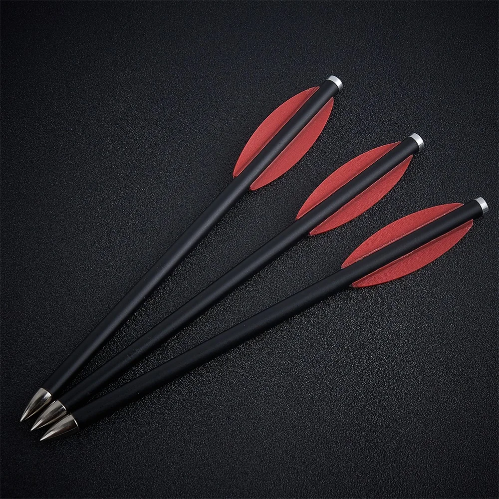 Mixed carbon crossbow for outdoor sports shooting, 6.3 inch, Willow feather, 6pcs/12PCs/24PCs