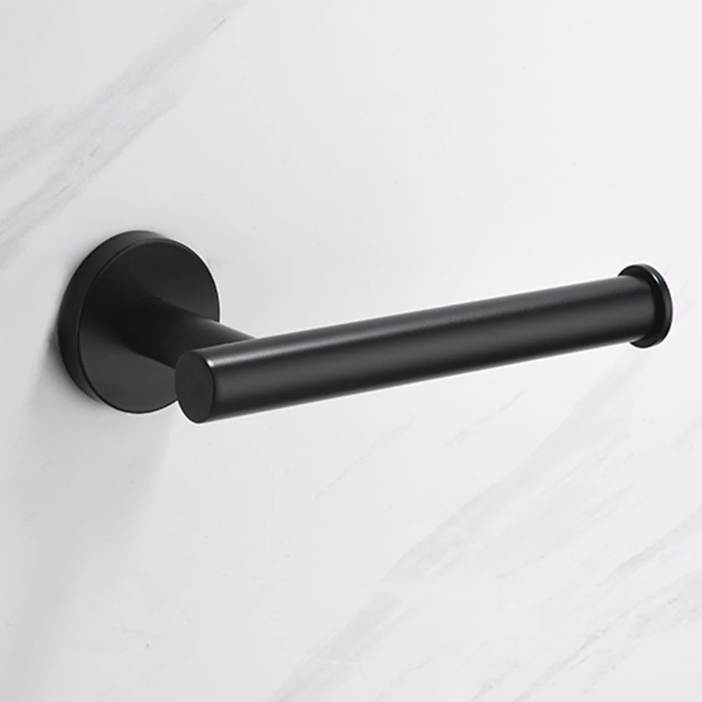 

1pc Stainless Steel Holder Wall Hanging Paper Roll Roll Paper Shelf Stand Smooth Finish Home Bathroom Storage Rack