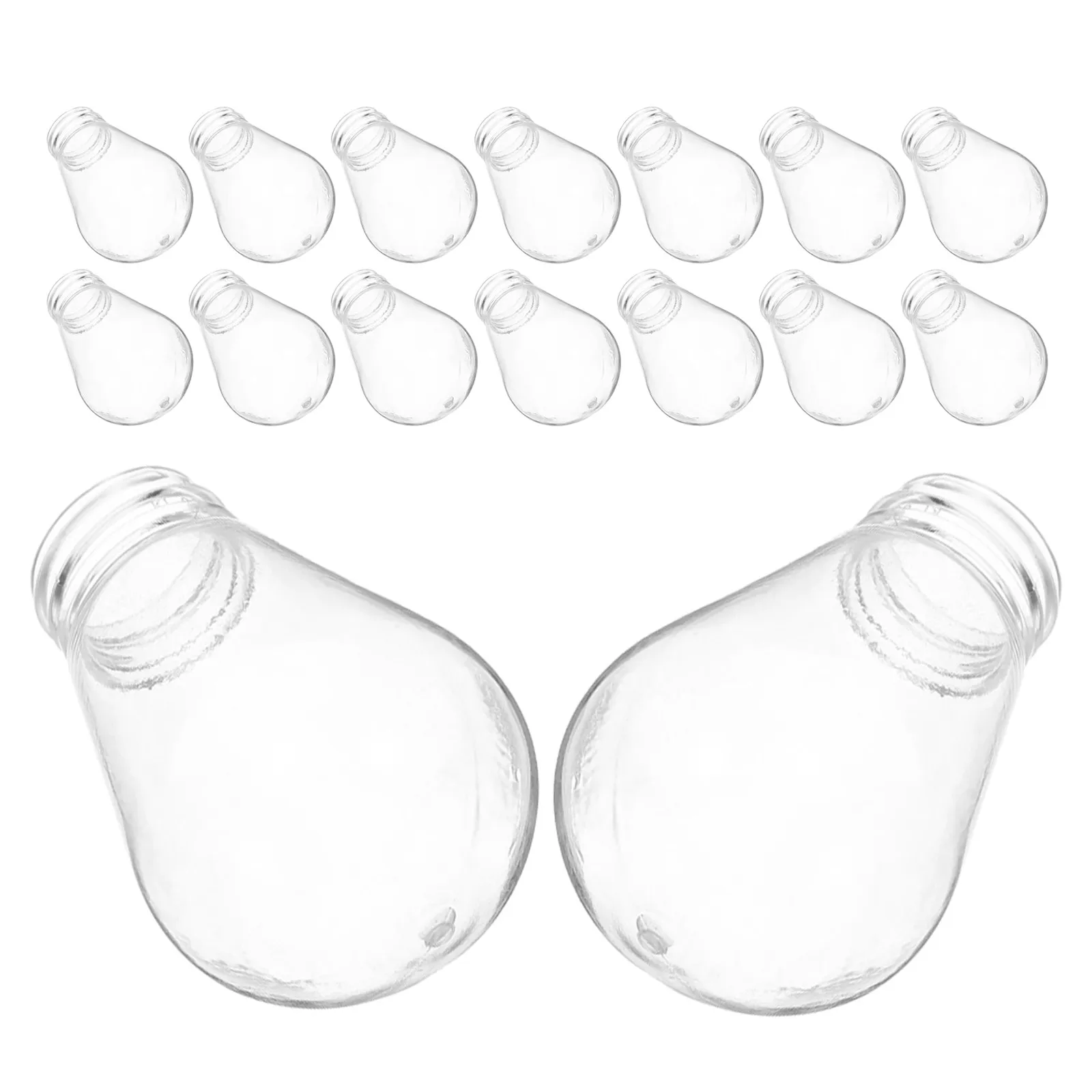 

20Pcs Clear Light Shell Plastic Bulb Cover Drop-Shaped Transparent Lamp Shade E27 Base for String Light Bulbs Living Room