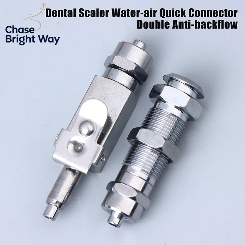 1pc or 1set Dental Air Water Quick Connector Anti-Retraction For Ultrasonic Scaler Stainless Steel Dentist Accessories