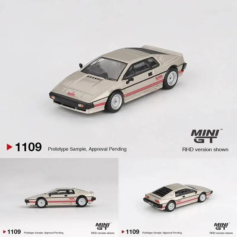 

PreSale MINIGT 1109 1:64 Lotus Esprit Turbo Metallic Silver Collection Toys Diecast Car Model