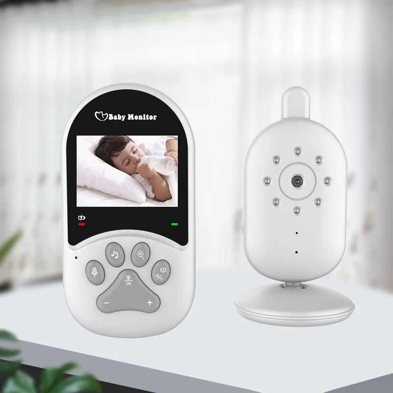 2.4 Inch Video Baby Monitor Two-Way Talkback Temperature Monitoring Auto Night Vision Security Camera Newborns Nanny Babysitter