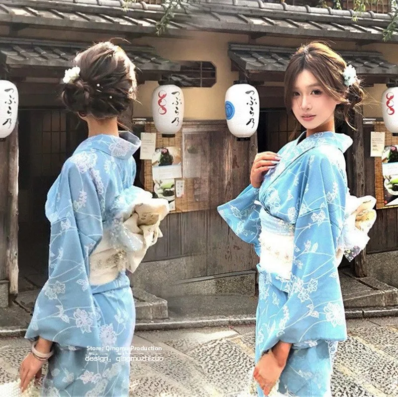 الخريف كيمونو Godd فتاة اليابانية Sle Batobe الألعاب النارية مهرجان السفر التصوير الملابس العرقية المرحلة زي النساء