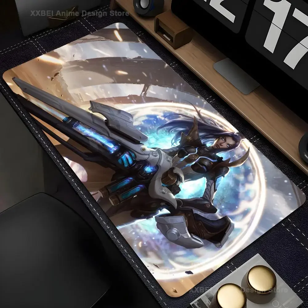 

League Of Legends Caitlyn Mouse Mat Desk Mat With Pad Gaming Accessories Prime Gaming XXL Keyboard Pad Stitch Padding Mat